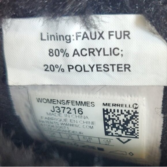 Merrell Black Aurora 6 Ice+ Winter Shoes Size 10 - Picture 10 of 14